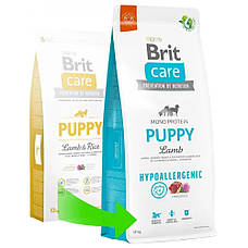 Brit Care Puppy Lamb & Rice 12кг Брит Кеа корм для цуценят всіх порід, фото 2