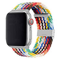 Плетёный нейлоновый ремешок для Apple Watch 42/44/45/49 mm Rainbow 11