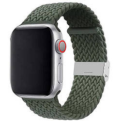 Плетений нейлоновий ремінець для Apple Watch 42/44/45/49 mm Olive Green