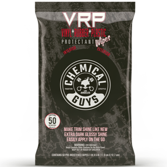 Салфетки Chemical Guys VRP Protectant Car Wipes For Vinyl, Rubber and Plastic, (50 шт.)