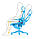 Комп‘ютерне крісло Extreme SPYDER Синій, фото 6