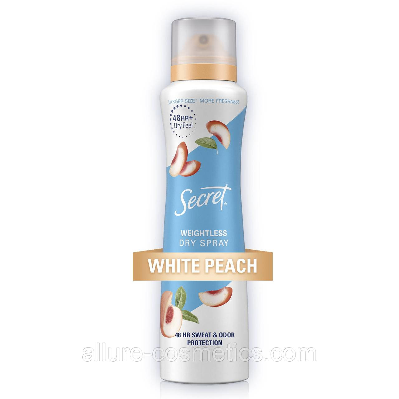 Дезодорант спрей Персик і Арганова олія Secret Antiperspirant Deodorant Dry Spray White Peach and Argan Oil