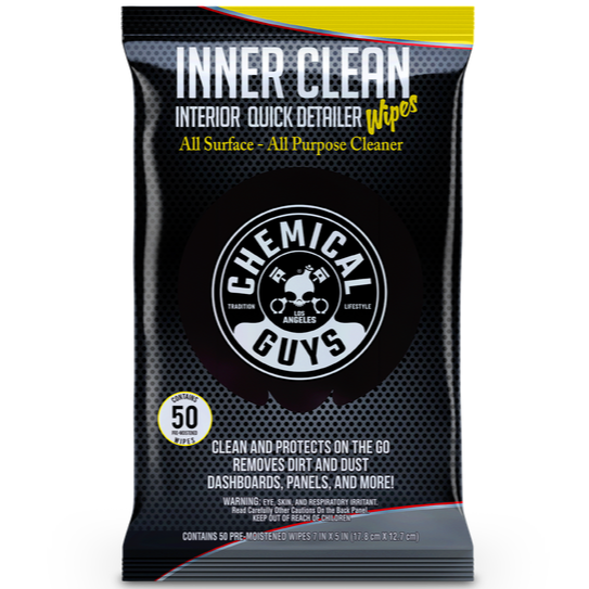 Серветки очисні, захисні для інтер'єру Chemical Guys Innerclean Wipes, (50 шт.)