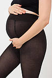 Жіночі колготки теплі для вагітних 200 DEN. Чорний, фото 2