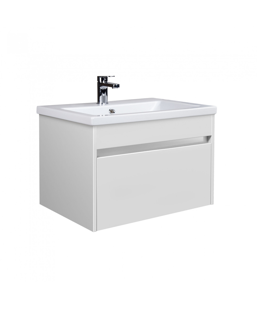 Тумба Prime 60-А з умивальником підвісна біла