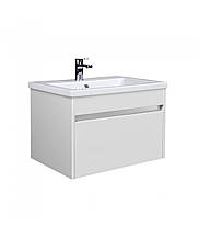 Тумба Prime 60-А з умивальником Como підвісна біла