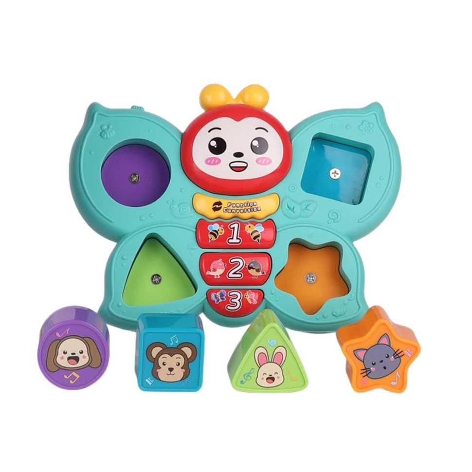 Дитяча іграшка-сортер "Метелик" 855-156A з музикою, фото 1