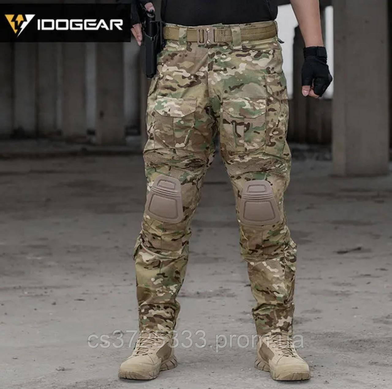 ТАКТИЧНІ ВІЙСЬКОВІ ШТАНИ IDOGEAR 3G Combat Pants Multicam мультикам з наколінниками