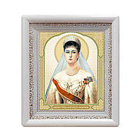Императрица Александра Федоровна именная икона в белом киоте