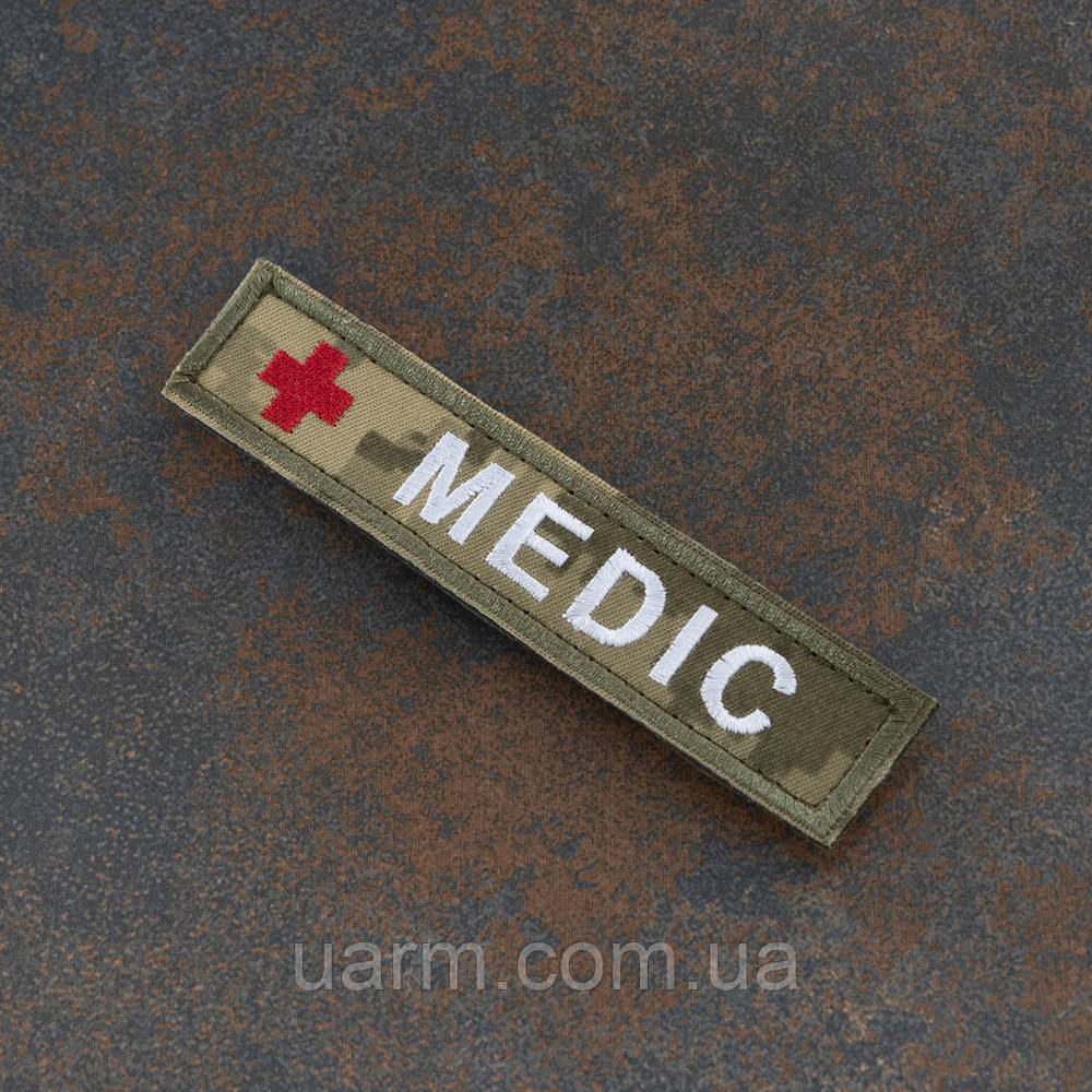 Шеврон MEDIC піксель 12,5 x 2,5