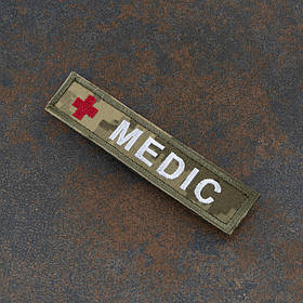 Шеврон MEDIC піксель 12,5 x 2,5