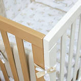 Дитяче ліжечко "Верес ЛД 1" Манхеттен, біло-буковий, фото 5
