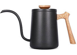 Чайник для кави з довгим носиком 600 мл Drip Kettle Binco Чорний