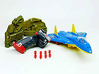 Іграшка Технок "Літак арбалет" військовий синій 254-2
