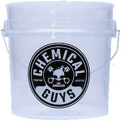 Відро для миття автомобіля прозоре Chemical Guys Bucket, 16,5 л Прозорий