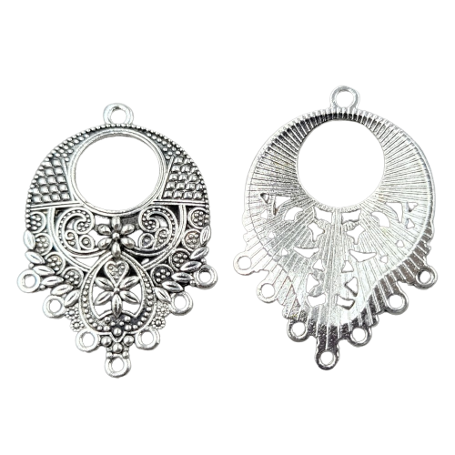 Конектор Finding Підвіска кулон крапля Античне срібло 42 мм x 27 мм