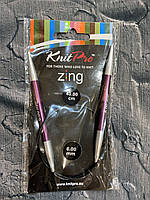 47073 Спиці кругові Zing 40 см, 6.00 мм