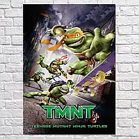 Плакат "Черепашки-ніндзя, TMNT, Ninja Turtles (2007)", 60×42см