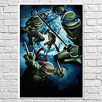 Плакат "Черепашки-ніндзя, TMNT, Ninja Turtles (2007)", 60×41см