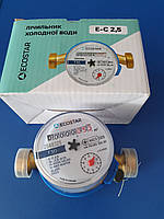 Лічильник води водомір ECOSTAR DN15 1/2" L110 E-C 2,5 для холодної води (без штуцерів) 2024