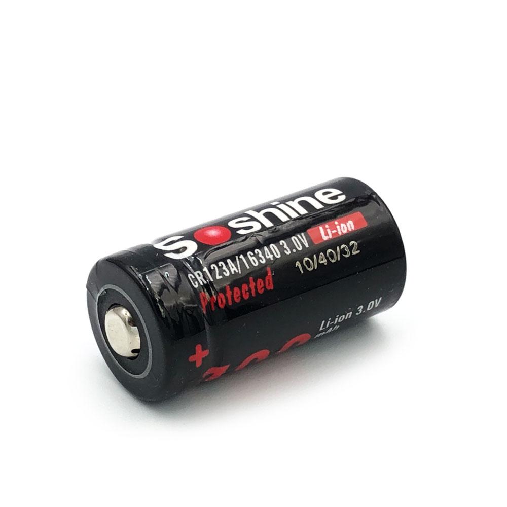 Акумулятор Li-Ion RCR123 (16340) Soshine 700mAh (3v!)