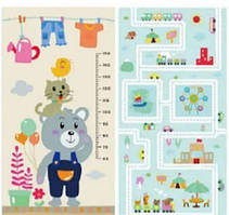 Килимок дитячий двосторонній розвивальний термозберігаючий EVA D-14710  180х200х0.8см, в сумці