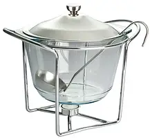 Марміт скляний круглий Bohmann BH-2004, 4.1 л, для запікання та сервірування