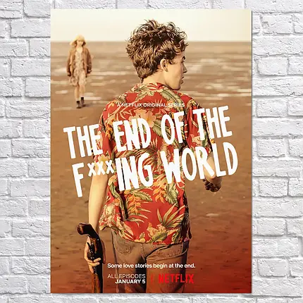 Плакат "Кінець ї***ого світу, серіал, The End of the F***ing World", 60×43см, фото 2