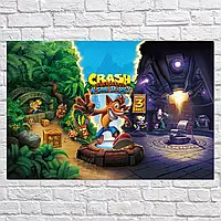 Плакат "Крэш Бандикут, Crash Bandicoot", 40×60см