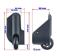 Колеса для чемодана d=70, \ для ремонта чемодана на тканевые чемоданы \ 1527