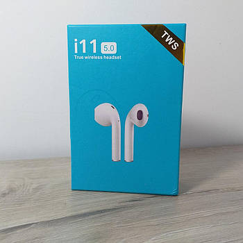 Бездротові навушники i11-TWS Bluetooth 5.0 Білий (KG-10949)