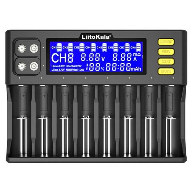 Зарядний пристрій для акумуляторів Liitokala Lii-S8 Black, фото 1