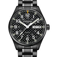 Чоловічий наручний годинник Carnival Black Jack, Оригінальний класичний чоловічий наручний годинник