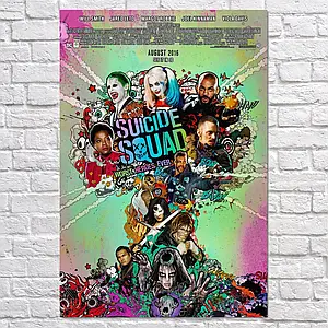 Плакат "Загін самогубців, Suicide Squad", 60×40см