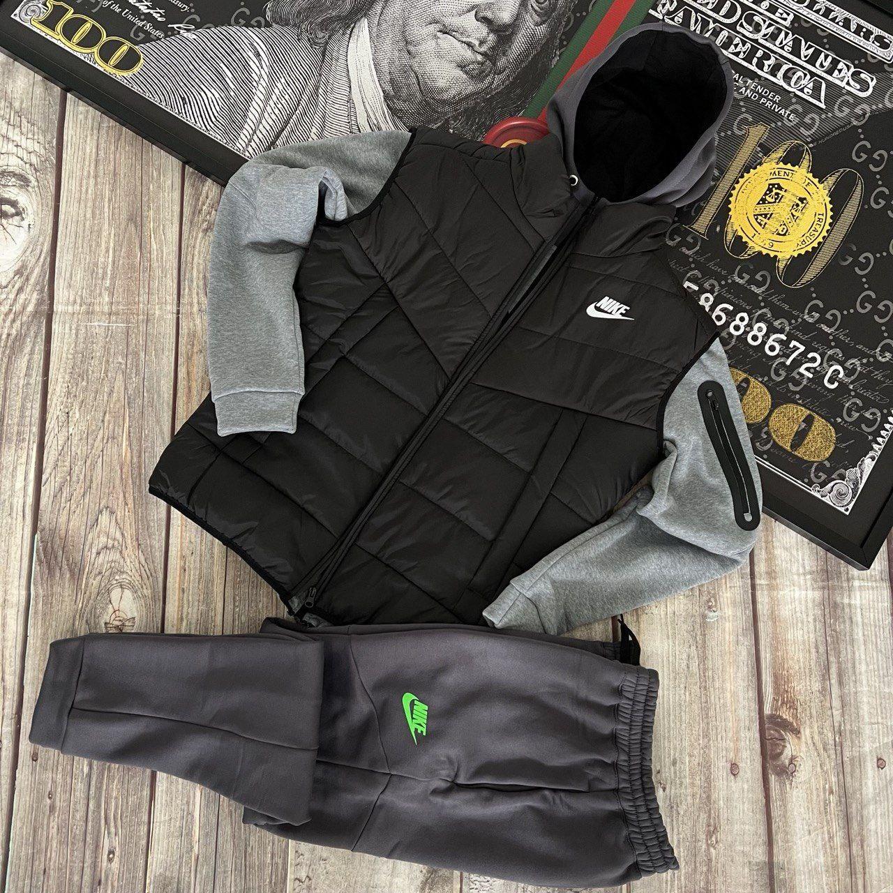 Спортивный костюм мужской зимний Nike Tech Fleece осень-зима теплый на ...