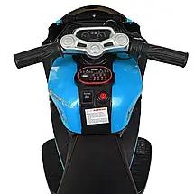 Дитячий електромобіль мотоцикл Yamaha M 4135L-4 (MP3, USB, мотори 2x25W, акум.2x6V5AH), фото 6
