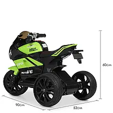 Дитячий електромобіль мотоцикл Yamaha M 4135L-5 (MP3, USB, мотори 2x25W, акум.2x6V5AH), фото 3