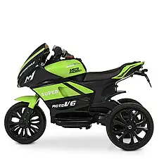 Дитячий електромобіль мотоцикл Yamaha M 4135L-5 (MP3, USB, мотори 2x25W, акум.2x6V5AH), фото 4