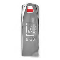 Накопитель USB Flash Drive T&G 8gb Chrome 115 Цвет Стальной