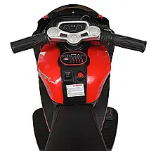 Дитячий електромобіль мотоцикл Yamaha M 4135L-3 (MP3, USB, мотори 2x25W, акум.2x6V5AH), фото 6