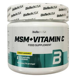 Для суглобів і зв'язок Biotech USA MSM + Vitamin C (150 грам.)