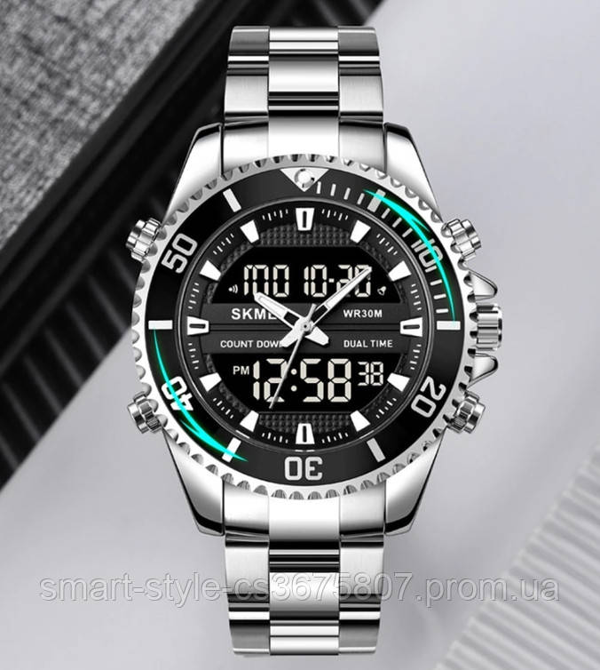 Чоловічий наручний годинник Skmei Daytona, Оригінальний класичний чоловічий наручний годинник - фото 5 - id-p1947481847