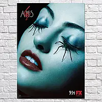 Плакат "Американская История Ужасов, American Horror Story, AHS", 60×43см