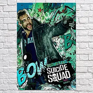 Плакат "Загін самогубців, Капітан Бумеранг, Suicide Squad, Captain Boomerang", 60×40см