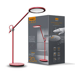 Лампа настільна LED Videx VL-TF15R 20W 4100K red, фото 1
