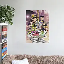 Плакат "Неймовірні пригоди ДжоДжо, Jojo's Bizarre Adventure", 60×43см, фото 2