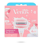 Змінні картриджі для гоління (Леза) жіночі Venus ComfortGlide Spa Breeze 4 шт