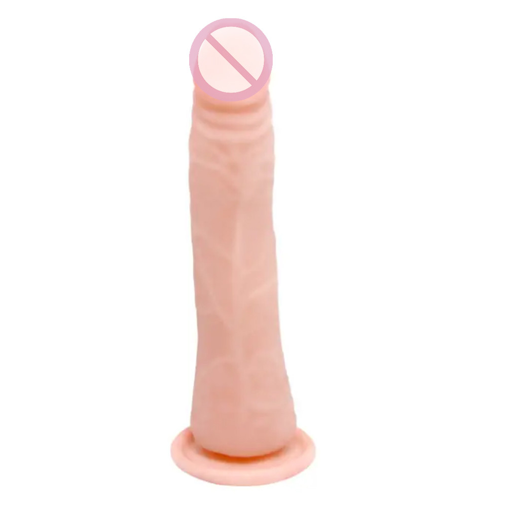 Фалоїмітатор реалістичний без мошоки — Beautiful Bertram Dildo Suction Сup Flesh