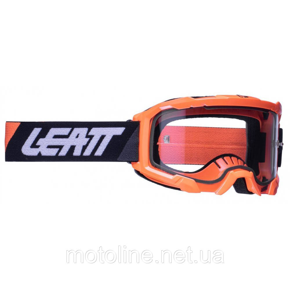 Окуляри Leatt Velocity 4.5, помаранчеві, прозора лінза