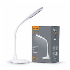Лампа настільна LED Videx VL-TF03W 8W 3000-5500K white, фото 1
